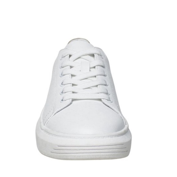 Time and Tru White Low Top Memory Foam Platform Sneakers - Picture 4 of 10